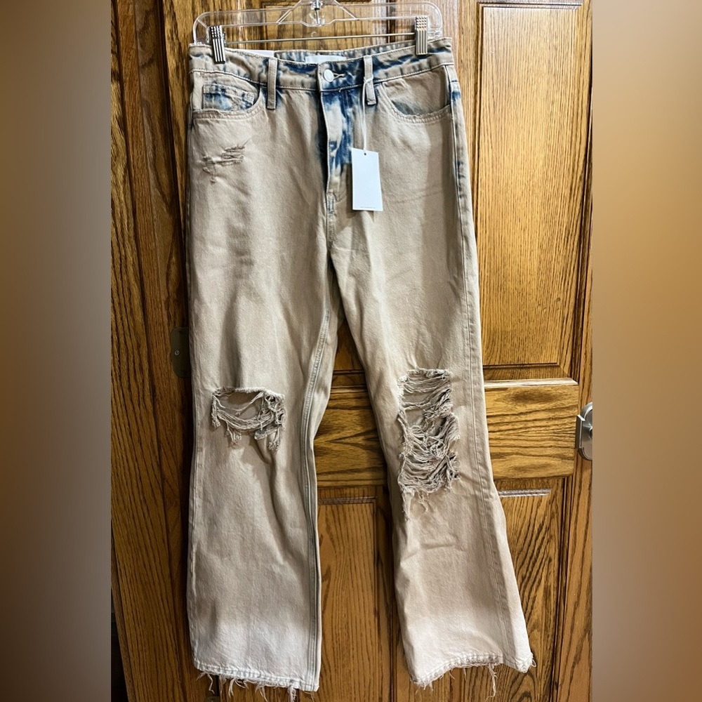 90'S Vintage Burnt Flare Denim
